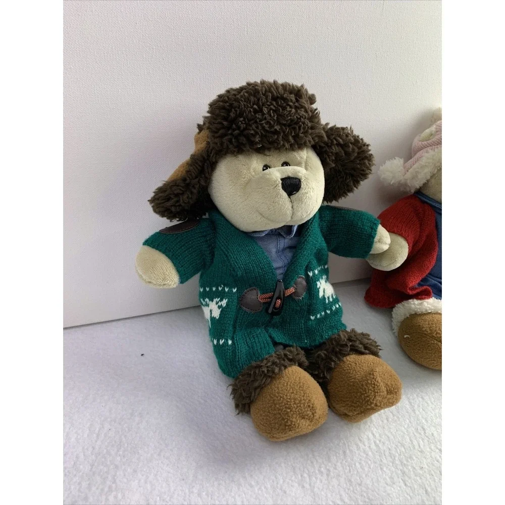 Limited Edition 2016 Starbucks‎ Holiday Bearista Collection Pair Boy & Girl Bear